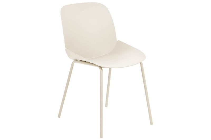 Matsalsstol Beliani Milaca set om 2 Beige - Huonekalut - Tuoli & nojatuoli - Ruokapöydän tuolit