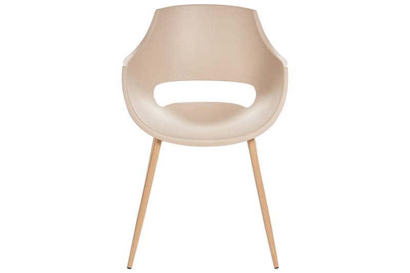 Matsalsstol Beliani Millers set om 4 Beige-Ljust Trä Beige - Huonekalut - Tuoli & nojatuoli - Ruokapöydän tuolit