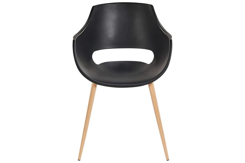 Matsalsstol Beliani Millers set om 4 Beige-Ljust Trä Black - Huonekalut - Tuoli & nojatuoli - Ruokapöydän tuolit