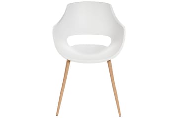 Matsalsstol Beliani Millers set om 4 Beige-Ljust Trä White - Huonekalut - Tuoli & nojatuoli - Ruokapöydän tuolit