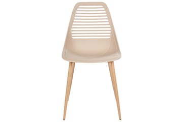 Matsalsstol Beliani Montello set om 4 Beige-Ljust Trä Beige - Huonekalut - Tuoli & nojatuoli - Ruokapöydän tuolit