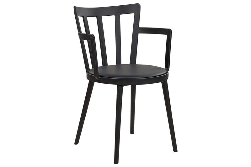 Matsalsstol Beliani Morill set om 4 Black - Huonekalut - Tuoli & nojatuoli - Ruokapöydän tuolit