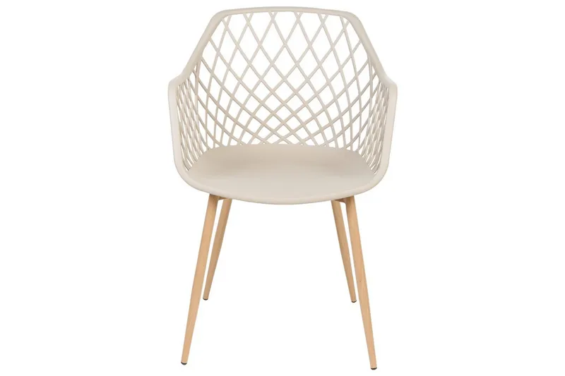 Matsalsstol Beliani Nashua set om 2 Beige - Huonekalut - Tuoli & nojatuoli - Ruokapöydän tuolit