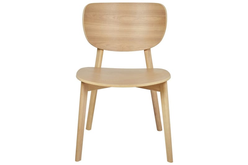 Matsalsstol Beliani Overly set om 2 Ljus Trä Light wood - Huonekalut - Tuoli & nojatuoli - Ruokapöydän tuolit