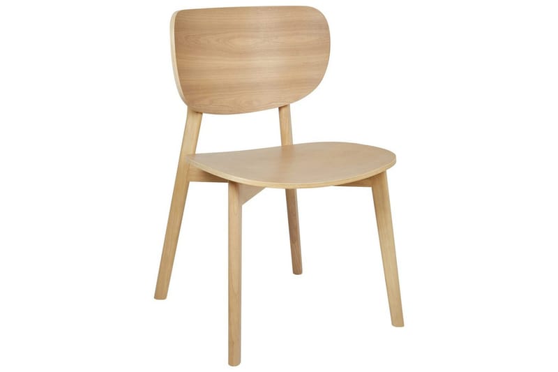 Matsalsstol Beliani Overly set om 2 Ljus Trä Light wood - Huonekalut - Tuoli & nojatuoli - Ruokapöydän tuolit
