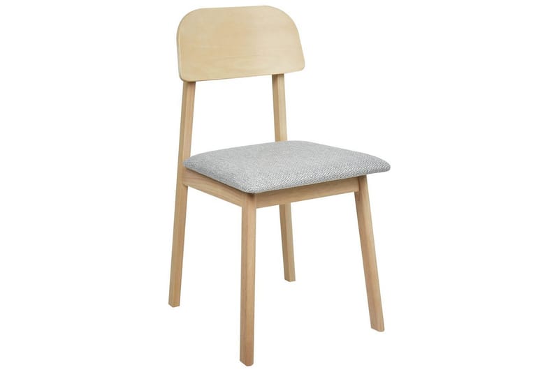Matsalsstol Beliani Scandia set om 2 Ljus Trä-Beige Light grey - Huonekalut - Tuoli & nojatuoli - Ruokapöydän tuolit
