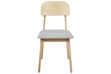 Matsalsstol Beliani Scandia set om 2 Ljus Trä-Beige Light grey - Huonekalut - Tuoli & nojatuoli - Ruokapöydän tuolit