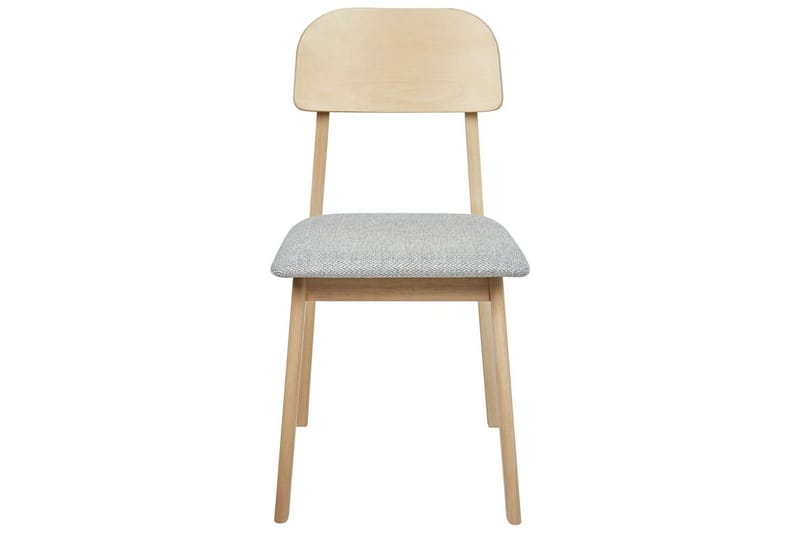 Matsalsstol Beliani Scandia set om 2 Ljus Trä-Beige Light grey - Huonekalut - Tuoli & nojatuoli - Ruokapöydän tuolit