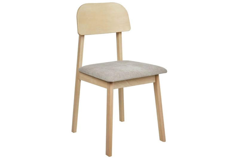 Matsalsstol Beliani Scandia set om 2 Ljus Trä-Beige Taupe - Huonekalut - Tuoli & nojatuoli - Ruokapöydän tuolit