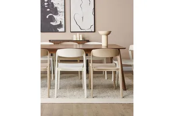 Matsalsstol Beliani Somers set om 2 Beige Beige - Huonekalut - Tuoli & nojatuoli - Ruokapöydän tuolit