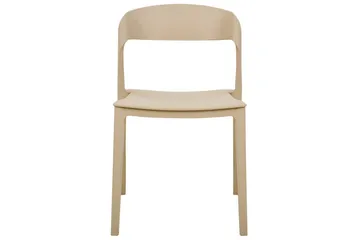 Matsalsstol Beliani Somers set om 2 Beige Beige - Huonekalut - Tuoli & nojatuoli - Ruokapöydän tuolit