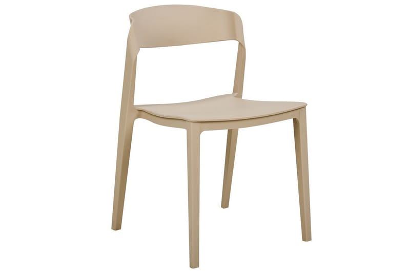 Matsalsstol Beliani Somers set om 2 Beige Beige - Huonekalut - Tuoli & nojatuoli - Ruokapöydän tuolit