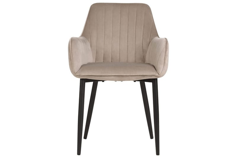 Matsalsstol Beliani Wellston set om 2 Taupe - Huonekalut - Tuoli & nojatuoli - Ruokapöydän tuolit