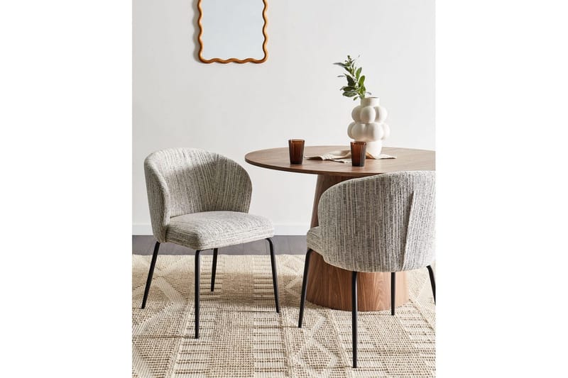 Matsalsstol Beliani Zana set om 2 White - Huonekalut - Tuoli & nojatuoli - Ruokapöydän tuolit