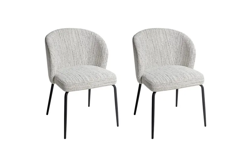 Matsalsstol Beliani Zana set om 2 White, undefined