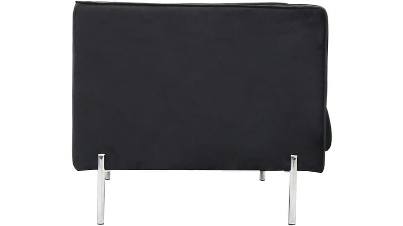 Mehara nojatuoli sametista - Musta - Huonekalut - Tuoli & nojatuoli - Nojatuoli & lepotuoli