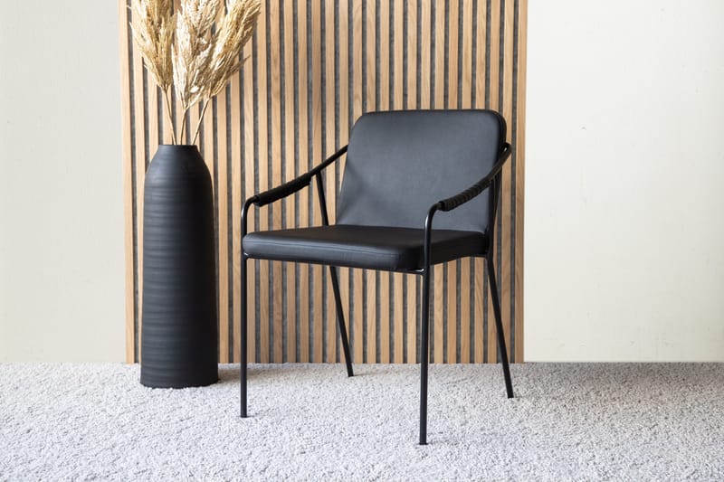 Käsinojalliset tuolit Venture Home Tvist-baarituoli Musta - Huonekalut - Tuoli & nojatuoli - Meikkituoli