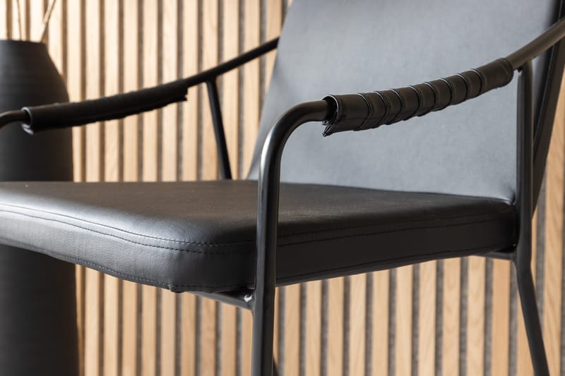 Käsinojalliset tuolit Venture Home Tvist-baarituoli Musta - Huonekalut - Tuoli & nojatuoli - Meikkituoli