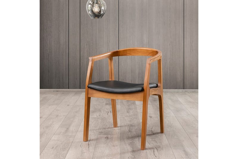 Käsinojatuoli Albero, Pähkinä/Musta