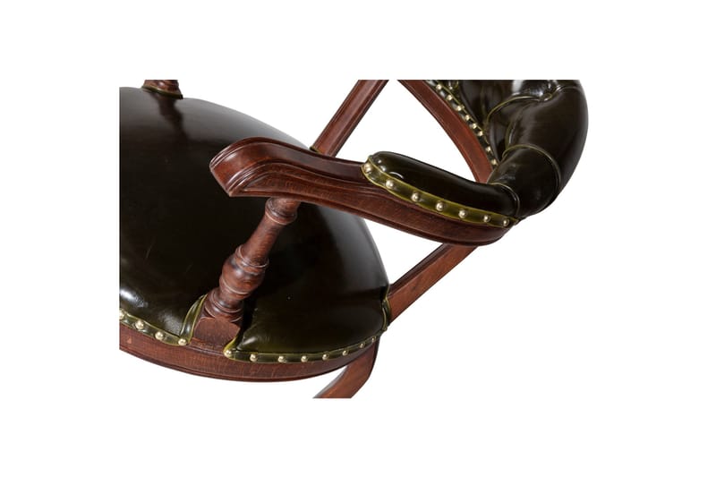 Käsinojatuoli Albero - Pähkinä/Tummanvihreä - Huonekalut - Tuoli & nojatuoli - Meikkituoli