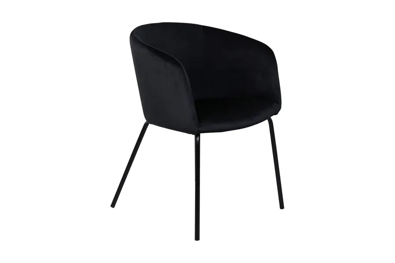 Nojatuoli Berita käsinojilla, Sametti/Musta