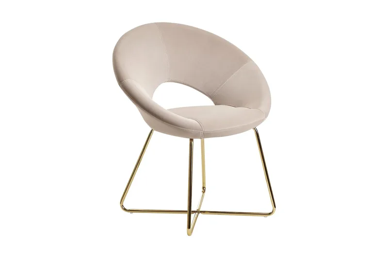 Nojatuoli Clanton, Kermanvalkoinen/Kulta