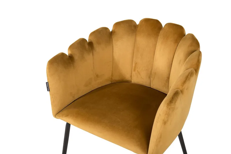 Nojatuoli Limhamn Sametti - Keltainen - Huonekalut - Tuoli & nojatuoli - Meikkituoli