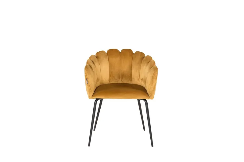 Nojatuoli Limhamn Sametti - Keltainen - Huonekalut - Tuoli & nojatuoli - Meikkituoli