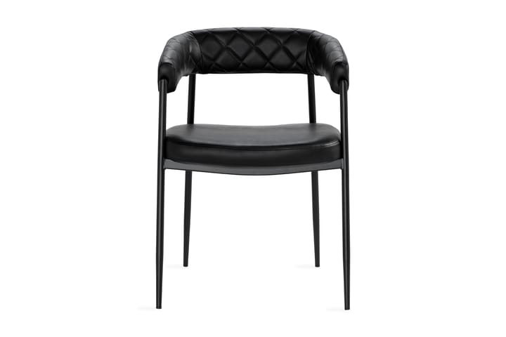 Ruokatuoli Chuko - Musta - Ruokapöydän tuolit - Meikkituoli - Käsinojallinen tuoli
