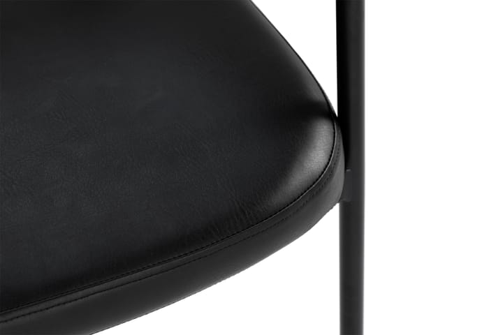 Ruokatuoli Chuko - Musta - Ruokapöydän tuolit - Meikkituoli - Käsinojallinen tuoli