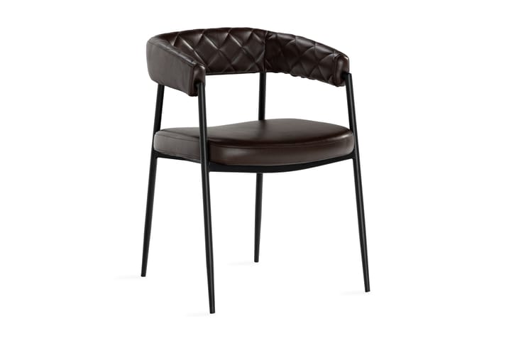 Ruokatuoli Chuko - Tummanruskea - Ruokapöydän tuolit - Meikkituoli - Käsinojallinen tuoli