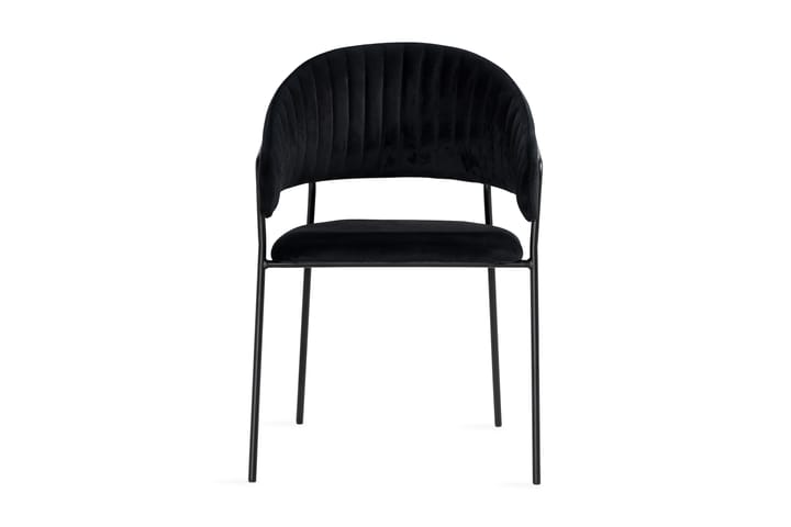 Ruokatuoli Rubi - Musta - Ruokapöydän tuolit - Meikkituoli - Käsinojallinen tuoli