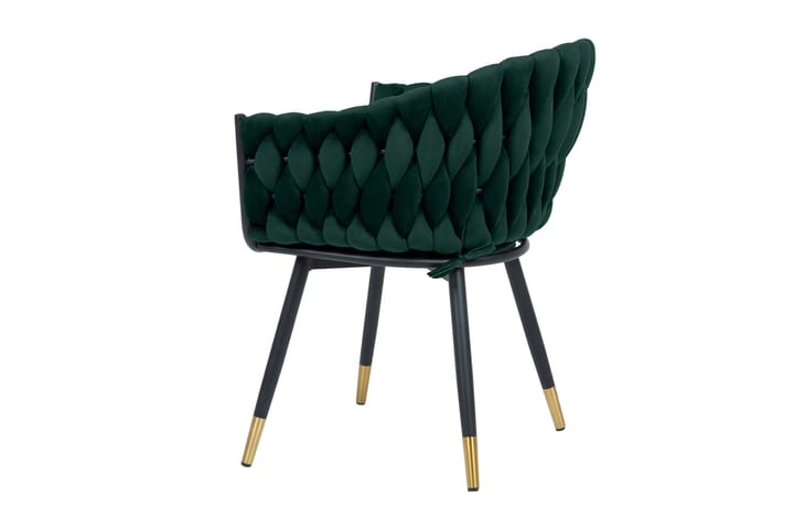 Tuoli Flora Tummanvihreä - Ruokapöydän tuolit - Meikkituoli - Käsinojallinen tuoli