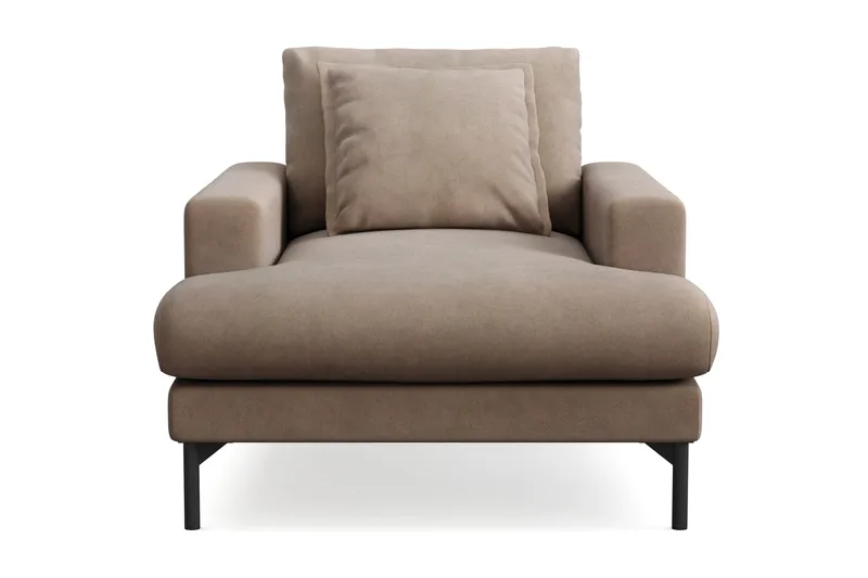 Menard Premium -nojatuoli kankaasta - Ruskea - Huonekalut - Tuoli & nojatuoli - Nojatuoli & lepotuoli