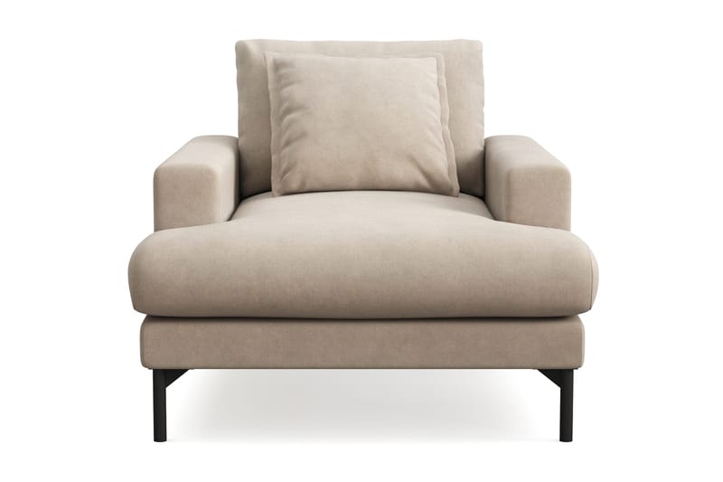 Menard Premium -nojatuoli kankaasta - Beige - Huonekalut - Tuoli & nojatuoli - Nojatuoli & lepotuoli