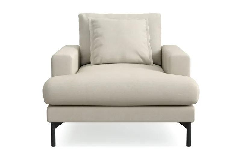 Menard Premium -nojatuoli kankaasta - Beige - Huonekalut - Tuoli & nojatuoli - Nojatuoli & lepotuoli