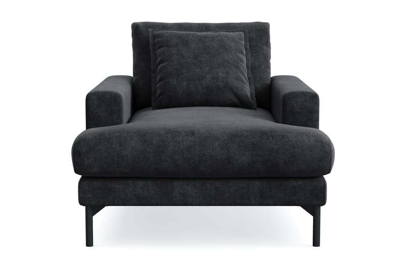 Menard Premium nojatuoli chenillestä, Musta