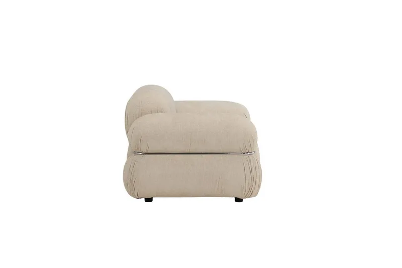 Mika Retro nojatuoli kankaasta - Beige - Huonekalut - Tuoli & nojatuoli - Nojatuoli & lepotuoli