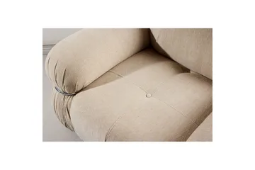 Mika Retro nojatuoli kankaasta - Beige - Huonekalut - Tuoli & nojatuoli - Nojatuoli & lepotuoli