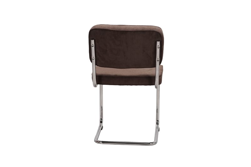 Milva ruokatuoli - Ruskea/Kromi - Huonekalut - Tuoli & nojatuoli - Ruokapöydän tuolit