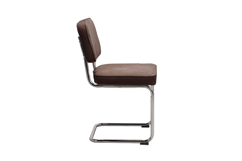 Milva ruokatuoli - Ruskea/Kromi - Huonekalut - Tuoli & nojatuoli - Ruokapöydän tuolit