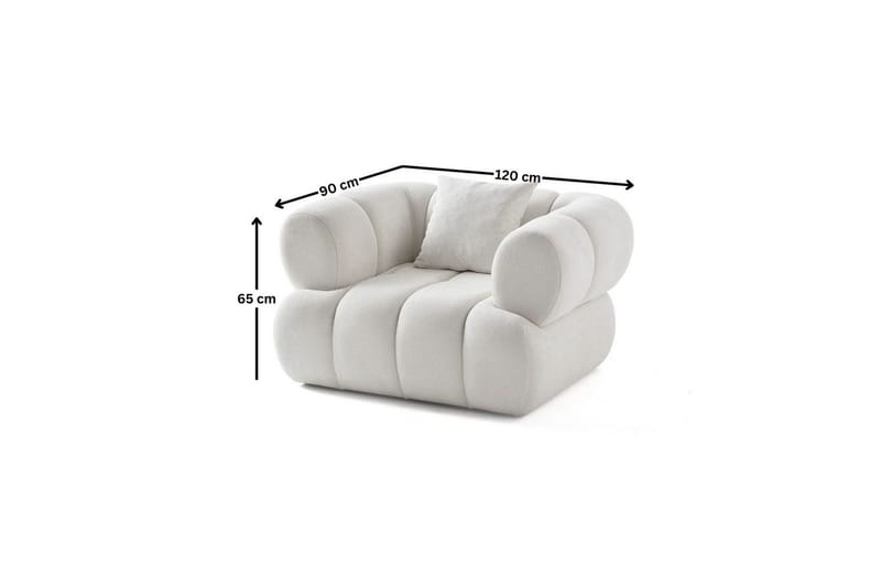 Mississauga Nojatuoli - Valkoinen - Huonekalut - Tuoli & nojatuoli - Nojatuoli & lepotuoli