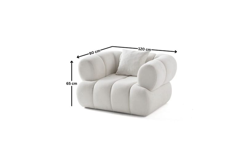 Mississauga Nojatuoli - Valkoinen - Huonekalut - Tuoli & nojatuoli - Nojatuoli & lepotuoli