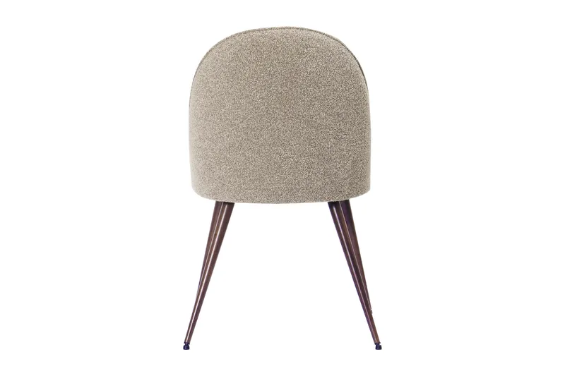 Naira Plus Ruokatuoli - Greige buklee / Metallijalat pähkinä - Huonekalut - Tuoli & nojatuoli - Ruokapöydän tuolit