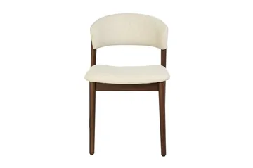 Nala Ruokatuoli Puuta Kangasistuimella - Pähkinä/Beige - Huonekalut - Tuoli & nojatuoli - Ruokapöydän tuolit