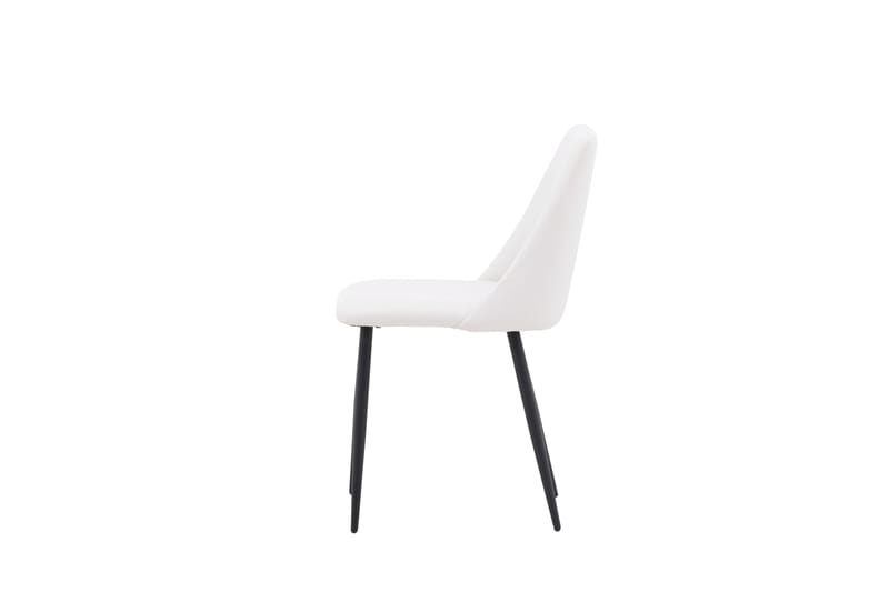 Night ruokatuoli nahkaa metallijaloilla - Valkoinen - Huonekalut - Tuoli & nojatuoli - Ruokapöydän tuolit