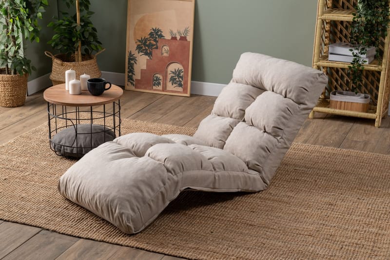 1-istuttava vuodesohva Atelier Del Sofa Fuwa Single (60 x 50 x 60 cm) Kermanvärinen - Huonekalut - Tuoli & nojatuoli - Nojatuoli & lepotuoli - Vuodetuoli