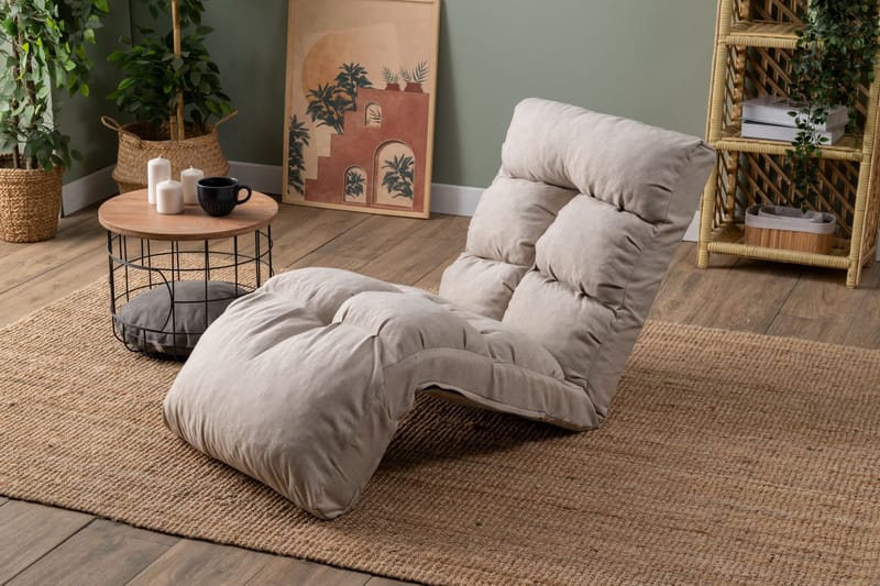 1-istuttava vuodesohva Atelier Del Sofa Fuwa Single (60 x 50 x 60 cm) Kermanvärinen - Huonekalut - Tuoli & nojatuoli - Nojatuoli & lepotuoli - Vuodetuoli