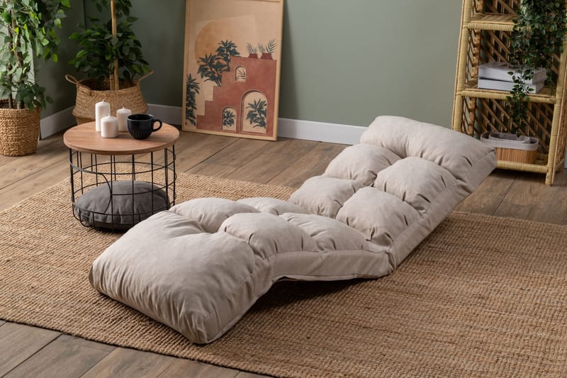 1-istuttava vuodesohva Atelier Del Sofa Fuwa Single (60 x 50 x 60 cm) Kermanvärinen - Huonekalut - Tuoli & nojatuoli - Nojatuoli & lepotuoli - Vuodetuoli