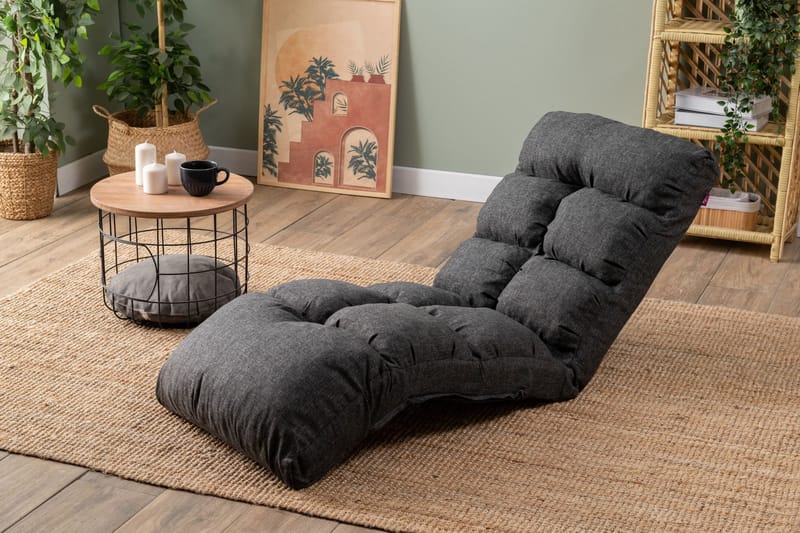 1-istuttava vuodesohva Atelier Del Sofa Fuwa Single (60 x 50 x 60 cm) Tummanharmaa - Tummanharmaa - Huonekalut - Tuoli & nojatuoli - Nojatuoli & lepotuoli - Vuodetuoli
